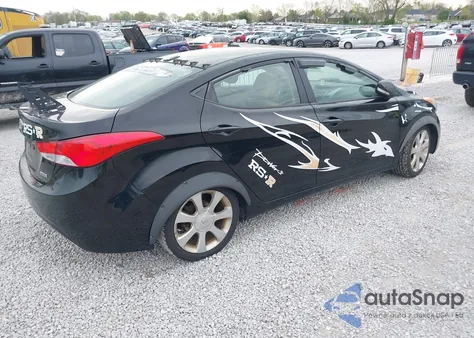 2013 Hyundai Elantra Limited from USA, damaged, VIN KMHDH4AE6DU487937